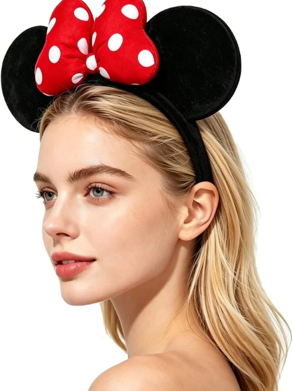 Mouse Ears Dot Bow Mini Ears